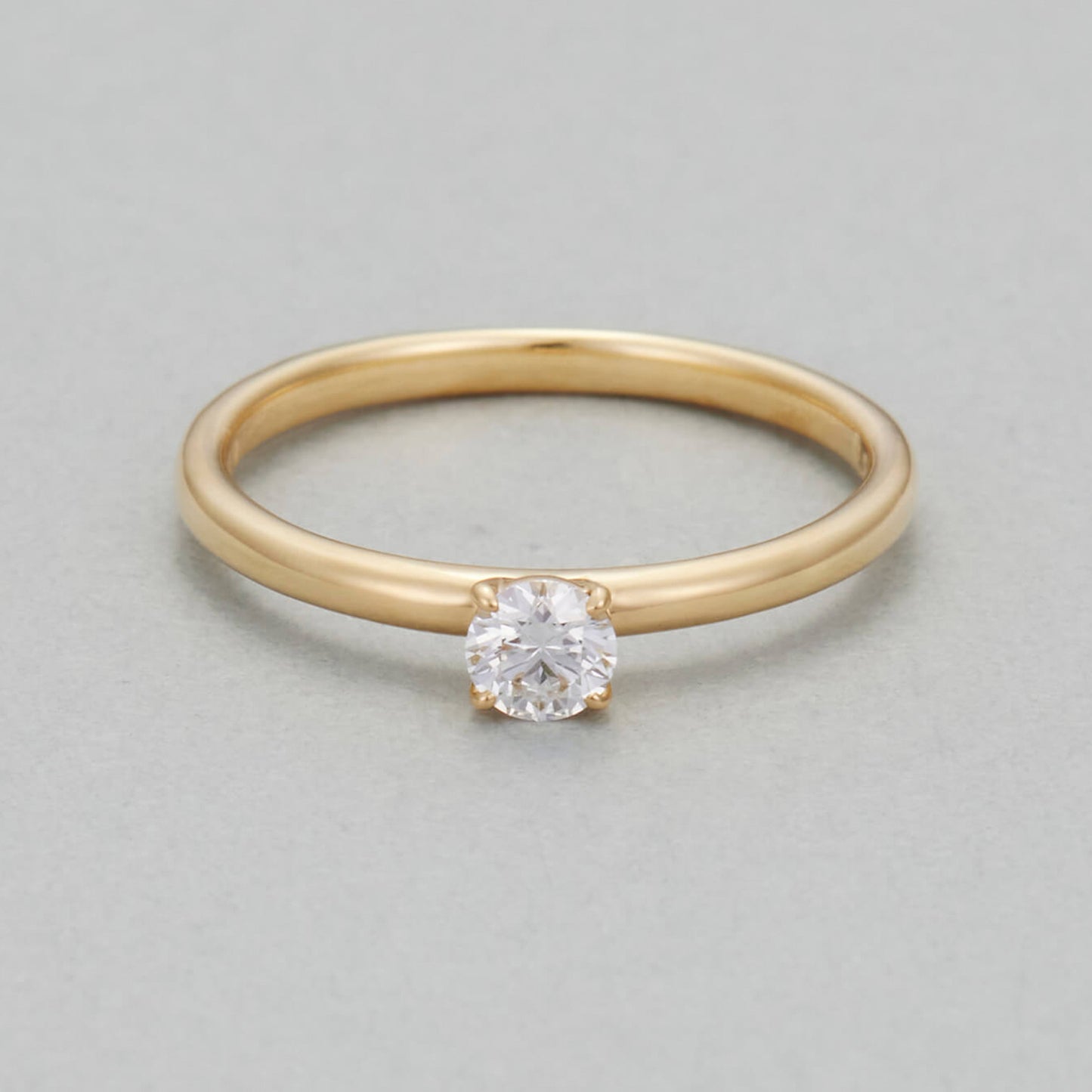 HA SIMPLY Ring / K18 Yellow Gold / 0.2 Carat