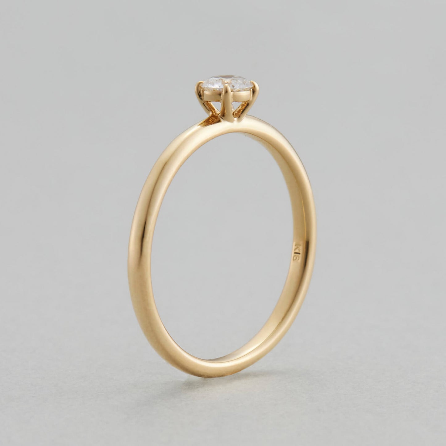 HA SIMPLY Ring / K18 Yellow Gold / 0.2 Carat