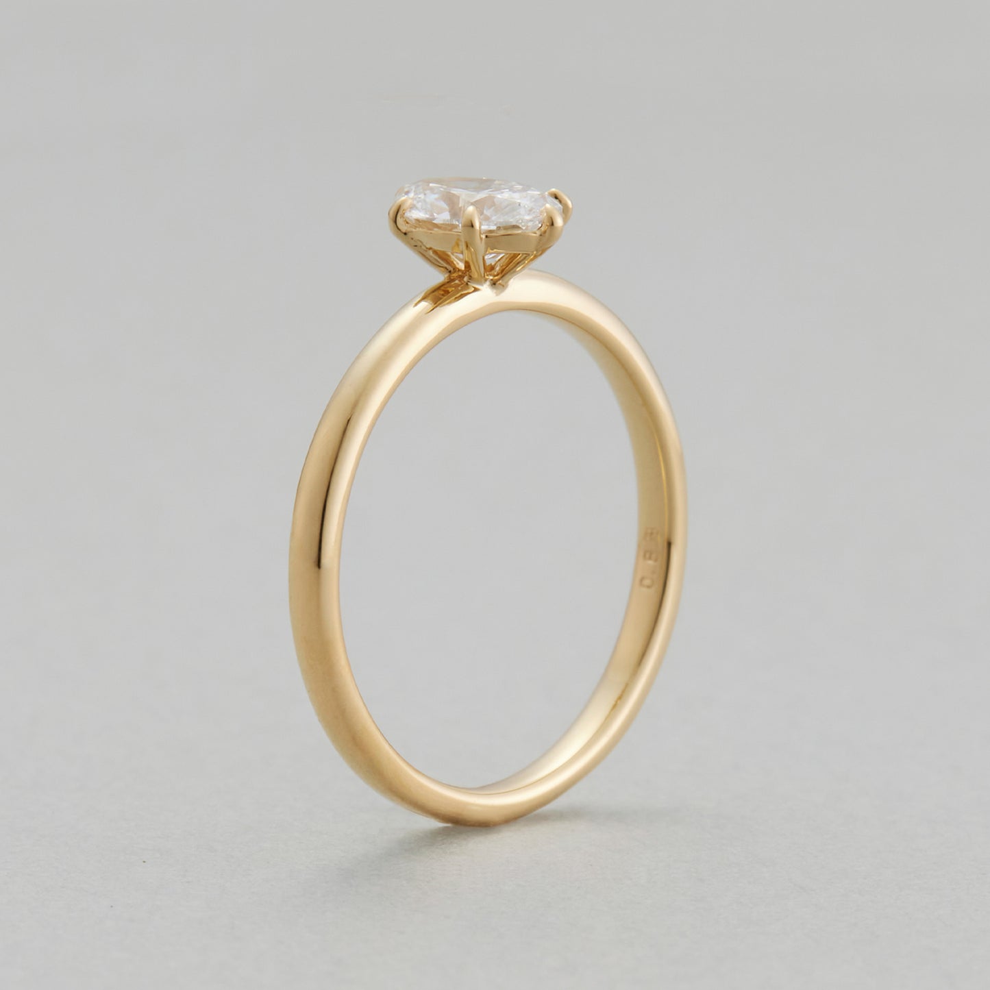 HA SIMPLY Oval Ring / K18 Yellow Gold / 0.5 ~ 0.6 Carat