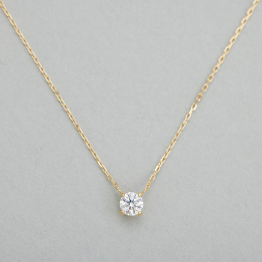 HA SIMPLY Necklace / K18 Yellow Gold / 0.2 Carat