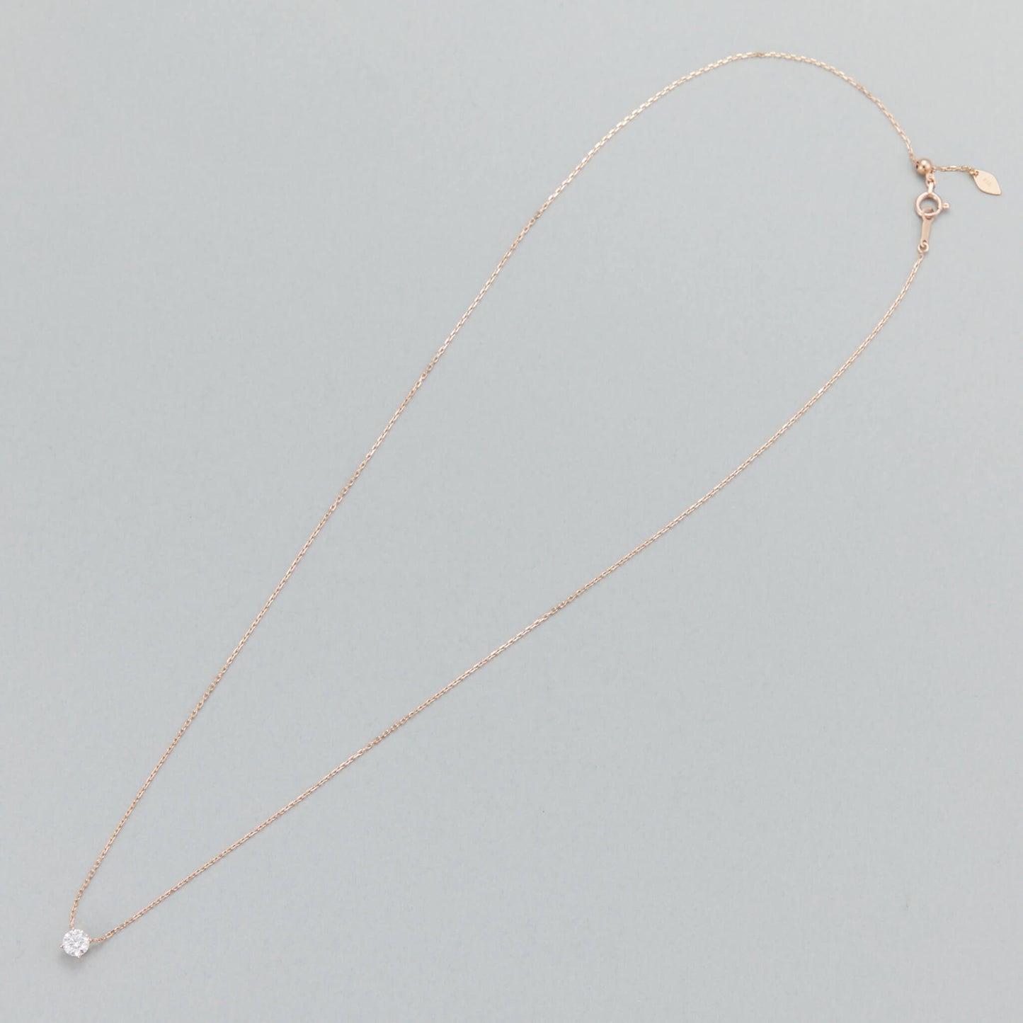 HA SIMPLY Necklace / K18 Pink Gold / 0.3 Carat