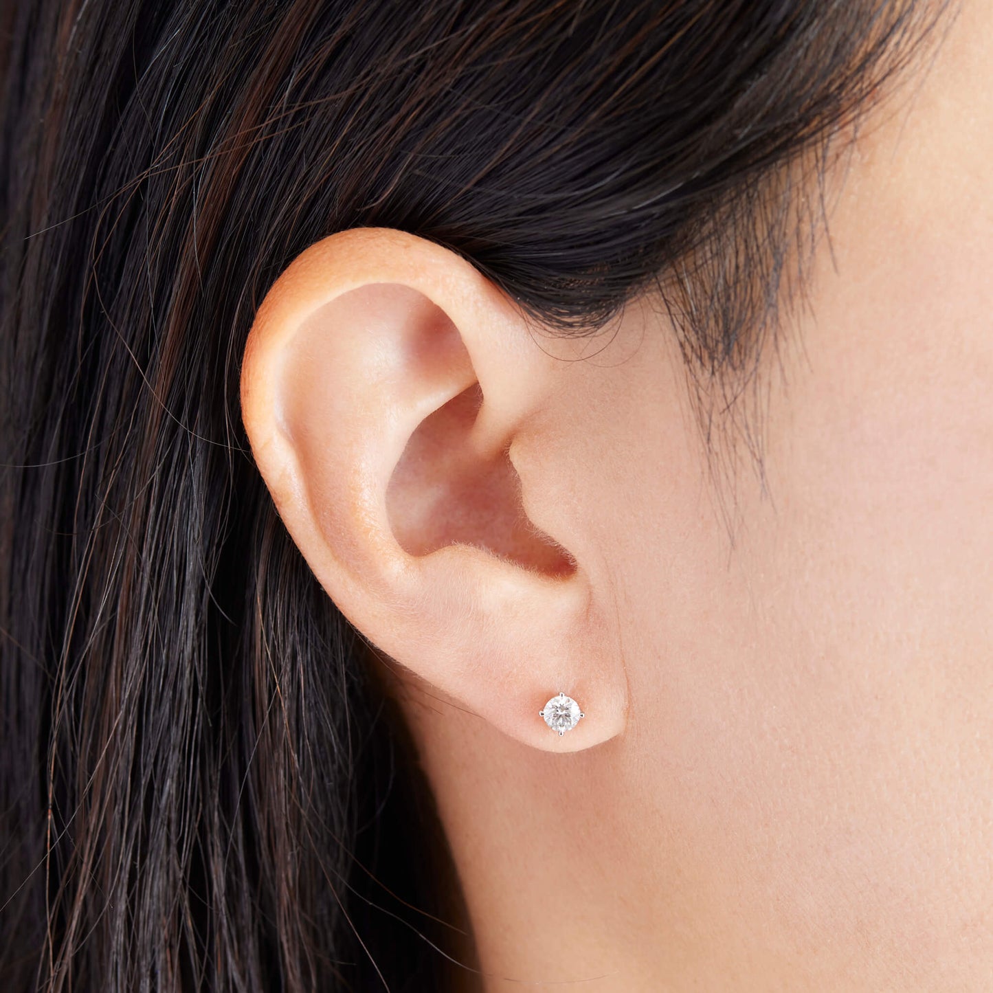 HA SIMPLY Earrings / PT900 Platinum / 0.2 Carat